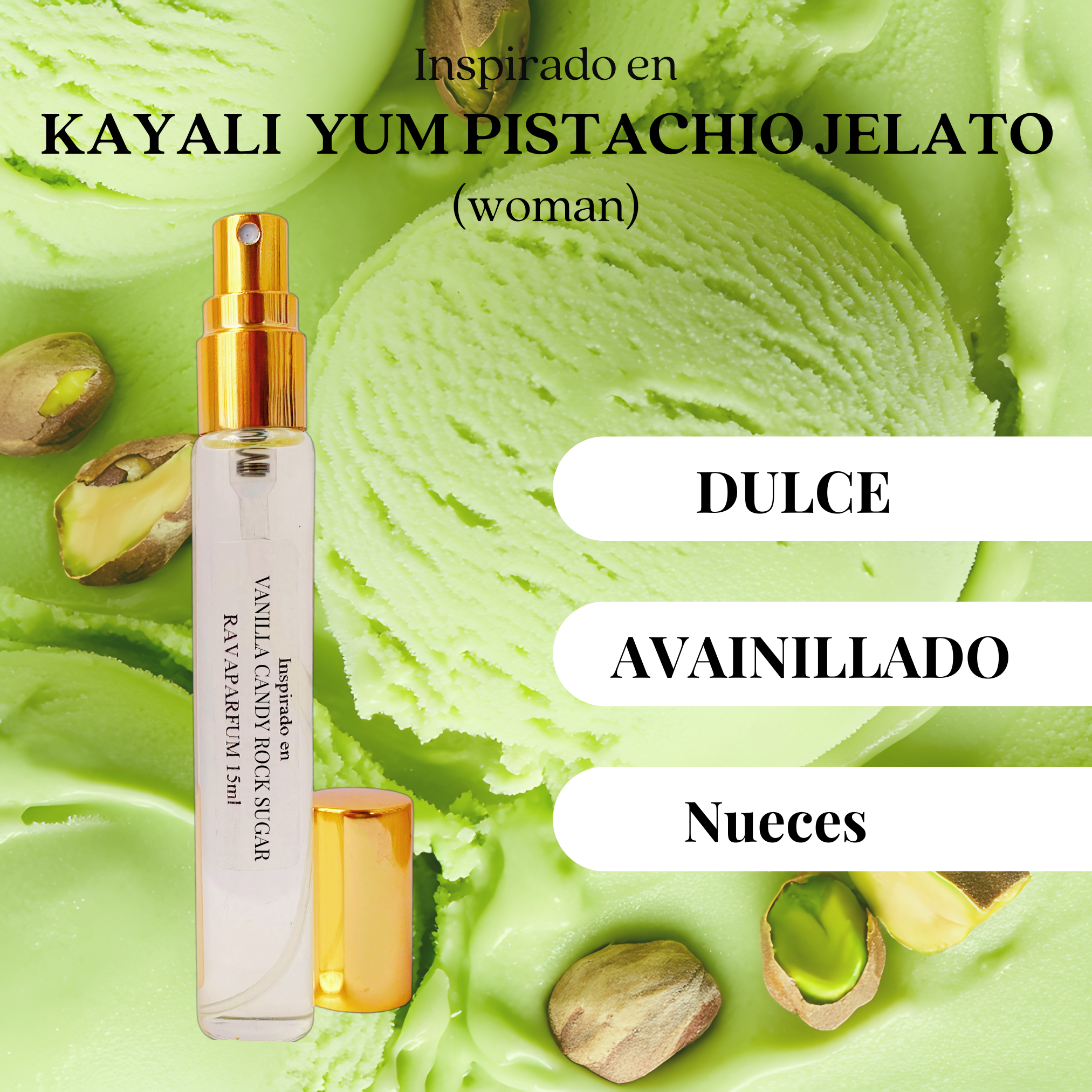 Inspirado en KAYALI YUM PISTACHIO GELATO (unisex)
